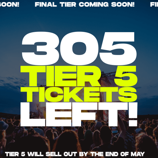 305 Tier 5 Tickets Left!